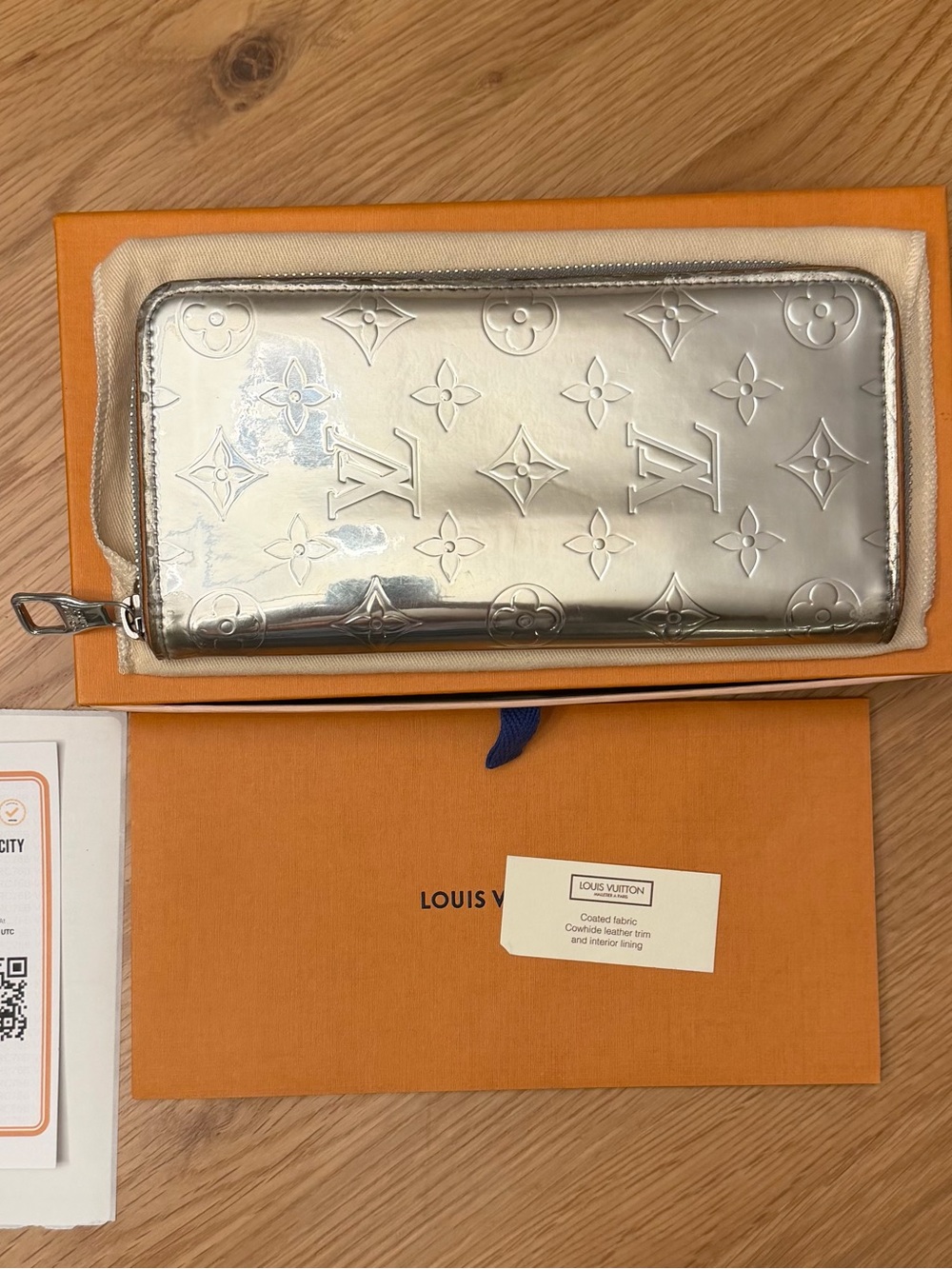Authentic Louis Vuitton x Virgil Abloh Zippy Mirror Long Wallet - Full Inclusion